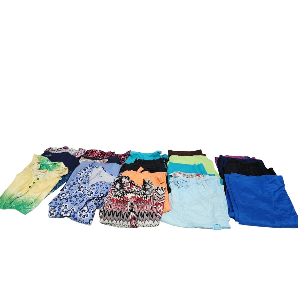 9 Tops 11 Bottoms Womens SZ XS Small Nurse Medical Vet Bright Colors Scrubs